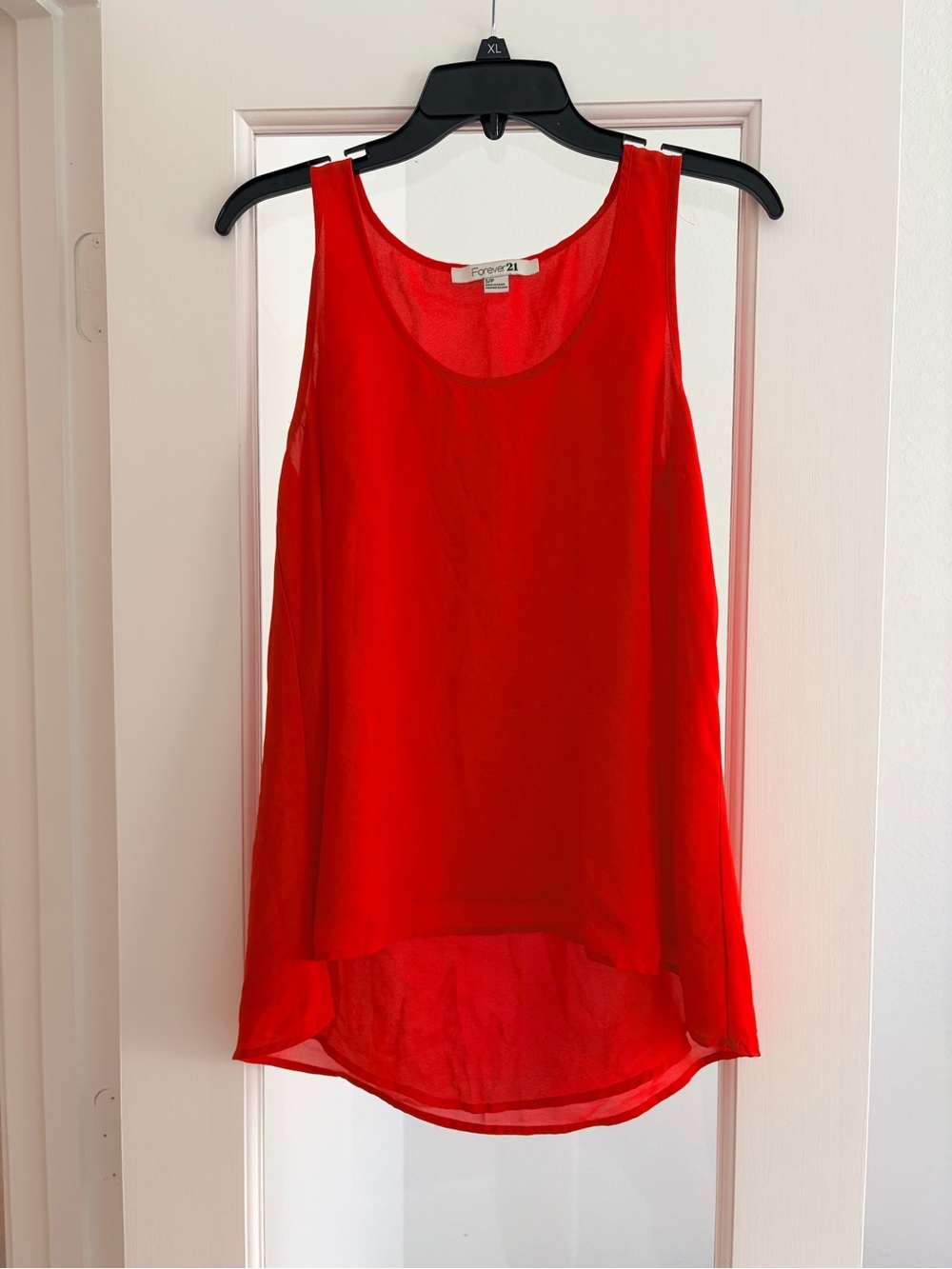 Forever 21 Bright Red Sleeveless Top